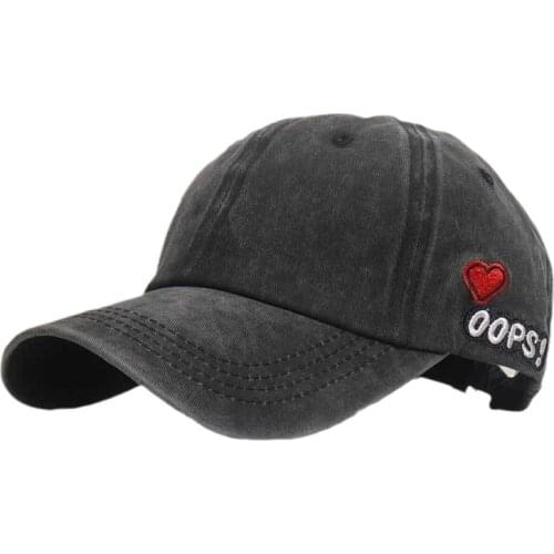 2021 Men Baseball Caps Embroidery Hesrt Summer Unisex Colorblock Plain Curved Sun Visor Hip-Hop Cap Hat Women Adjustable Caps