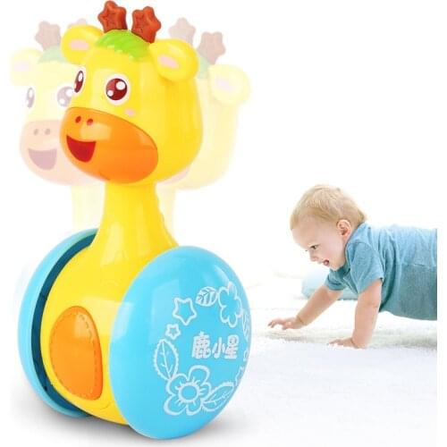 Baby Rattles Tumbler Doll Baby Toys Sweet Bell Roly-poly Learning Education Toys Gifts Baby Bell Baby Toys