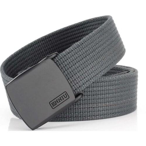 High Quality Automatic Buckle Canvas Belt Military Army Tactical Belt Jeans Adult Fashion Waist Canvas Belts