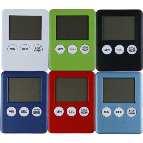 Kitchen Cooking Timer LCD Digital Kitchen Cooking Timer Count-Down Up Clock Alarm Red/White/Blue/Pink/Black Color