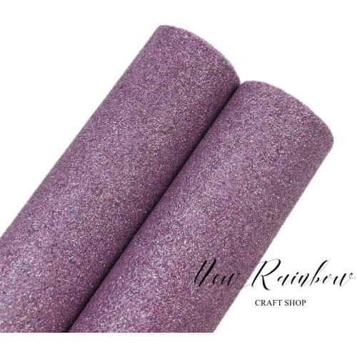 New Rainbow 22x30cm A4 sheet Voilet Shining Fine Glitter Twill For Making Bows,Earrings, Accessories, Bags, Craft DIY