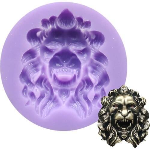 New Creative Silicone Mold Baking Fondant Chocolate Mold Epoxy Plaster Mold 3D Lion Head Mold DIY Party Cake Decor kitchen Tools