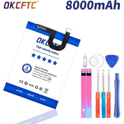 OKCFTC 8000mAh BV 6800 Battery For Blackview BV6800 Pro IP68 Waterproof MT6750T High Quality