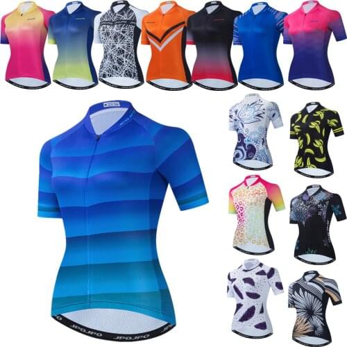 2021Pro Womens Profession Cycling Clothes Biking Short Sleeve Cycling Tops Cycling Jersey Ciclismo Maillot Mujer