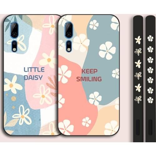 Luxury Floral Silicone Cases For ZTE Axon 10 Pro A2020 Protective Back Cover Case For Nubia Play Red Magic 6 Pro 5G