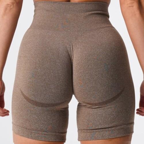 High wait seamless yoga shorts for women fitness biker shorts push up cycling short sexy booty leggings squat proof gym legging