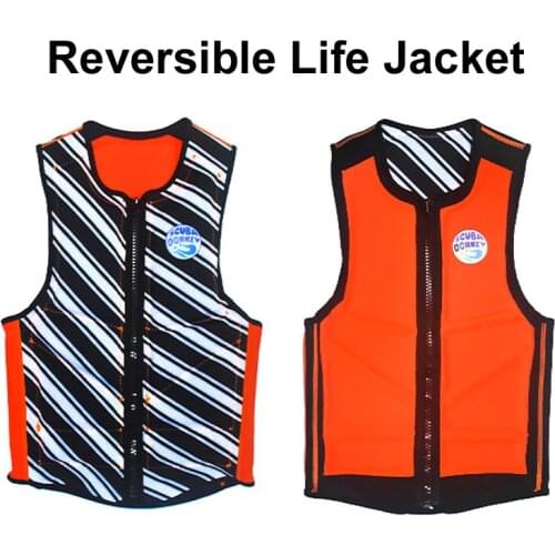 Adults Life Jacket Neoprene Safety Life Vest for Water Ski Wakeboard Swimming Fishing Vest Safety Clothes for Boating Kayak