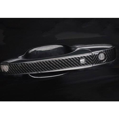 TOMEFON For Jeep Grand Cherokee 2014 2015 2016 2017 2018 Exterior Car Door Handles Decoration Cover Trim with Smart Hole 8pcs