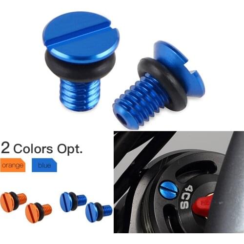 Motorcycle M4*0.7 Front Fork Air Valve Cap Screws For Husqvarna TE FE 125 150 200 250 300 350 400 450 501 14-21 TC125 TC250 2020