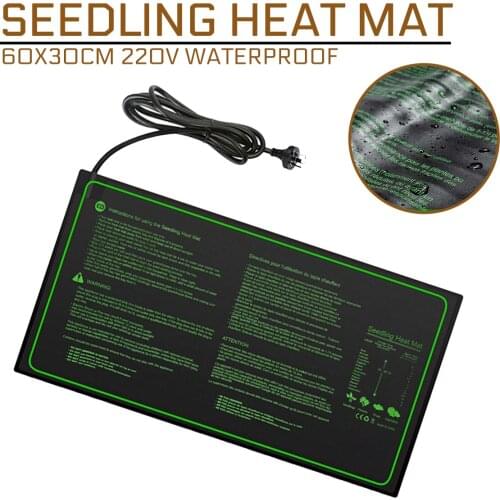New Seedling Heating Mat Waterproof 220V 60x30cm Plant Seed Germination Propagation Clone Starter Pad Plant Propagation Supplies