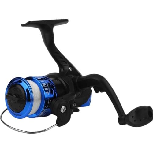 Yumoshi JL200 3+1BB Fishing Reel Gear Ratio 5.1: 1 Spinning Reel With Fishing Line Plastic Spool Electroplating Fishing Gear