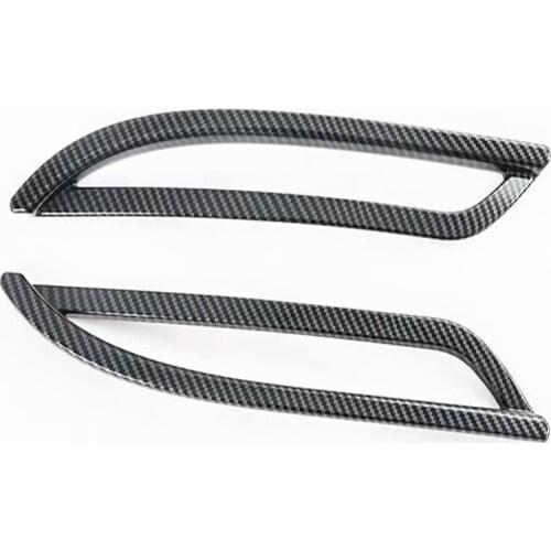 Carbon Fiber Rear Fog Light Cover Trim Tail Foglight Lamp Frame Trims Car Styling Accessories for Tesla Model Y 2021 2022