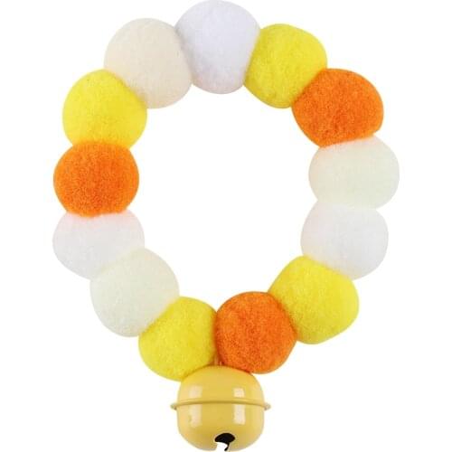 Legendog 1pc Christmas Pet Collar Cute Plush Ball Dog Necklace Collar Cat Collar With Bell Pet Supplies Pet Clothing Accessories