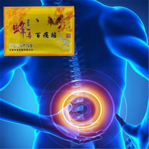 Far infrared Neck Back Massage Relaxation Chinese herbal patches Body Massage Plasters Bees Venom Joint Pain Killer 10Pcs