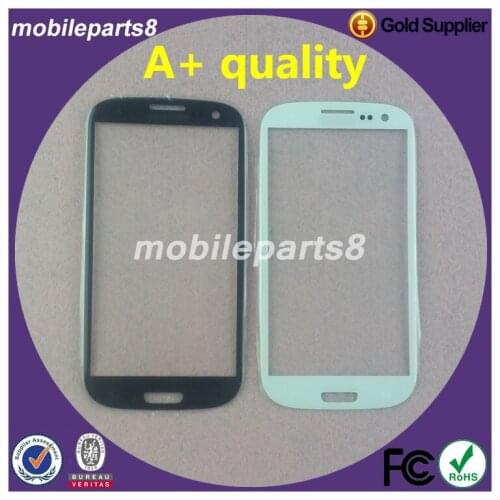 10pcs/lot A+ quality S3 i9300 Digitizer Glass for samsung galaxy s3 i9300 Front Screen Outer Glass Replacement Black&White&Blue