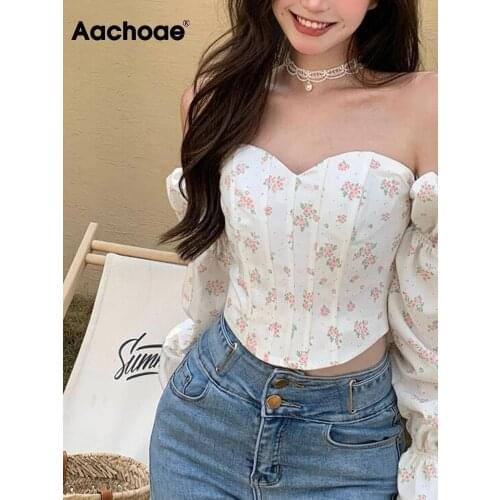 Aachoae Off Shoulder Blouses