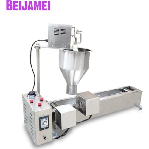 BEIJAMEI Automatic Donut Machine Commercial Donut Fryer Stainless Steel Doughnut Making Machine