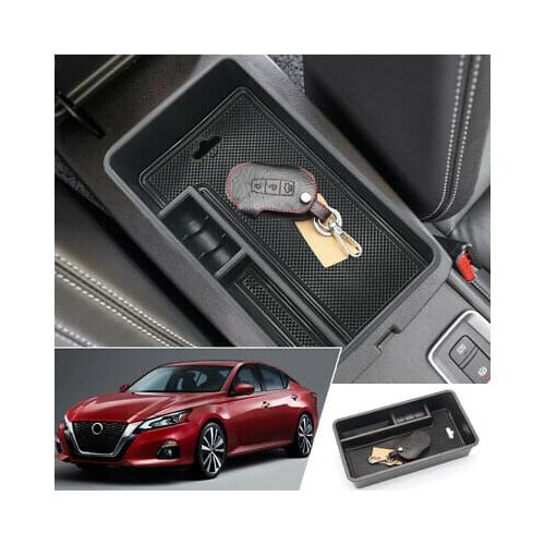 Black Interior Armrest Storage Box Holder For Nissan Altima 2019 - 2020