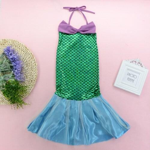 Kids Baby Girls Dress Summer New Mermaid Tail Princess Tutu Dresses Party Beachwear Baby Girls Children Clothing