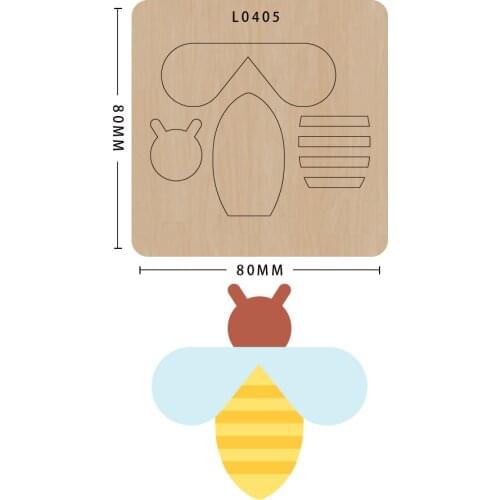 Knife mold Scrapbook Die Cut Cute Bee DIY handmade New s For 2020 Wooden -cutting Template Cutting Mold Wood