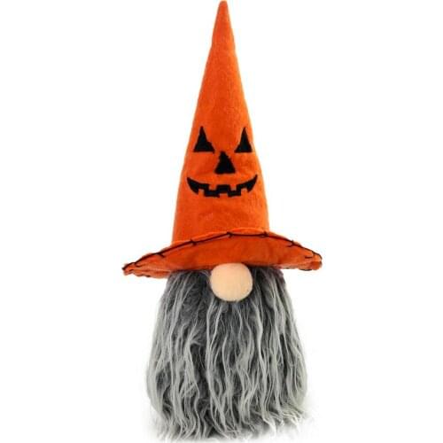Halloween Broomstick Top Hat Faceless Doll 4-Color Top Hat Doll Handmade Stand Doll Decoration Halloween Decoration
