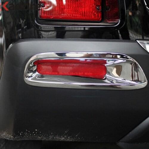 For Toyota Highlander 2011 2012 2013 Chrome Rear Fog Light Cover Trims Back up Fog Lamp Frame Auto Accessories