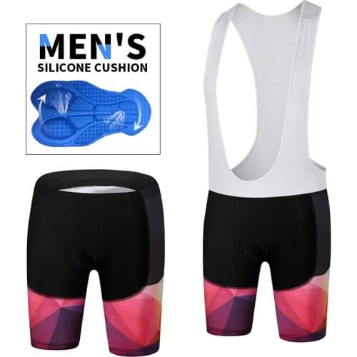 MILOTO NEW 2020 Coolmax 3D Padded Cycling Bib Shorts Man Shockproof MTB Bicycle Shorts Summer Road Bike Bib Shorts New fabric