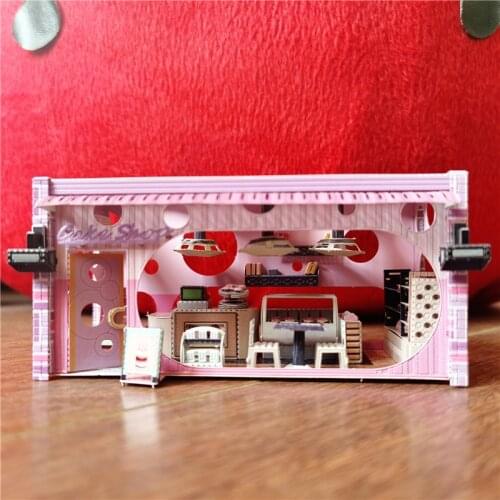 MMZ MODEL nanyuan 3D metal puzzle Nantian Cake Shop model kits DIY Laser Assemble jigsaw model kits learning puzzle for children