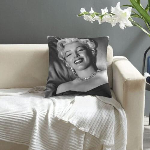 Sexy Marilyn Monroe pillowcase printed cushion cover sofa waist pillow pillow cover