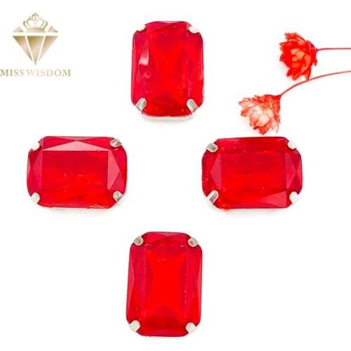 NEW 10X14mm/13X18mm Matt Red opal Rectangle shape sew on rhinestones flatback Resin loose rhinestones DIY garment Accessories