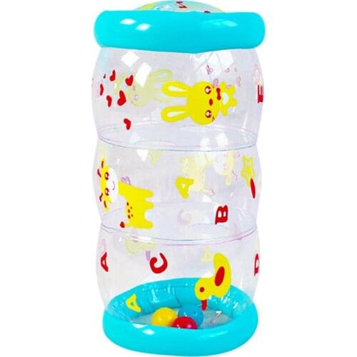 New Lnflatable Toy Infants Roller PVC Baby Gym Toys Crawling Learning Roller With Bells Toddler Standing Early Education
