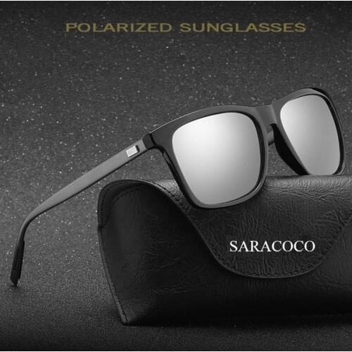SARACOCO Vintage Aluminium Magnesium Polarized Sunglasses Men 2017 Brand Desigenr Shades Polarized Sun Glasses for Women CO22