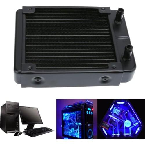 1Pc Full Aluminum 120mm Water Cooling Radiator 18 Channels CPU-120 For Computer LED Water Cooling