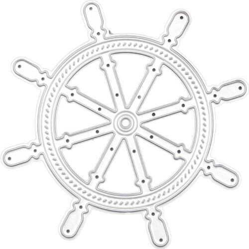 Rudder Metal Cutting Dies Stencil DIY Scrapbooking Album Stamp Paper Card Embossing Craft Decor