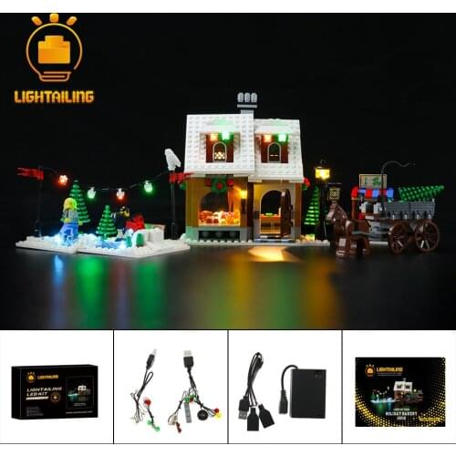 LIGHTAILING LED Light Kit For 10216 Creator Winter Village Bakery Toys Building Blocks Lighting Set