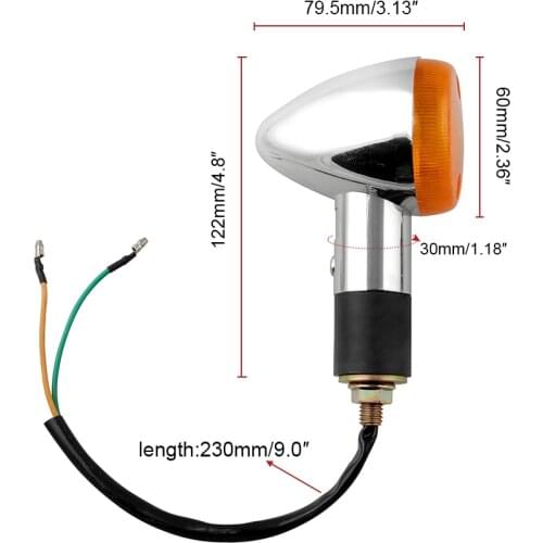 2pcs 12V Universal Motorcycle Tail Lamp Amber Turn Signal Lights For Honda Shadow Rebal CB VT VTX GL 1300 1800 Cruiser