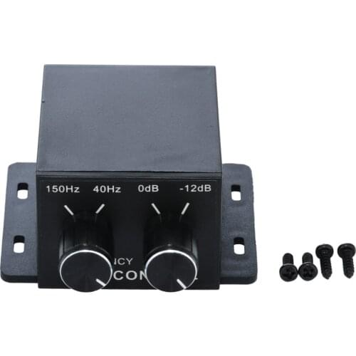 Universal Car Amplifier Bass Controller 150Hz-40Hz Cars AMP 4 Gold Plated RCA Gain Level Volume Equalizer + 4pcs Screws