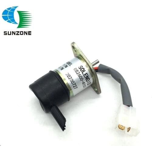 12V Shutoff Solenoid Valve 052600-4151 16271-68018 For Kubota D1105 D1005 Engine For Denso Pump Replacement
