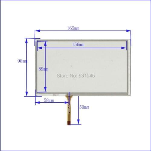 ZhiYuSun 165mm*100mm Wholesale" New 7-inch Touch screen digitizer panel for165mmx100mm Car navigation DVD universal Touchscreen