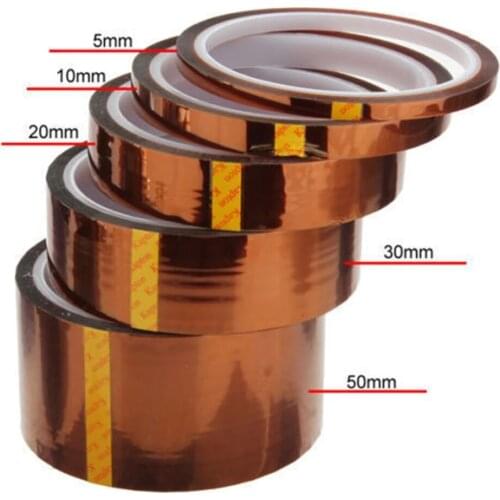 1PC professional100ft Heat Resistant High Temperature High insulation electronics industry welding Polyimide Kapton Tape L*5