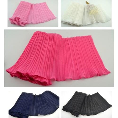 One Hundred Fold Wide Lace Chiffon Hem Cuff Neckline Skirt DIY Garment Accessories Handmade Cloth