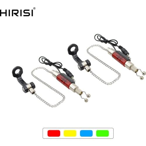 2Pcs Carp Fishing Swingers LED Illuminated bite Indicator Stainless Steel for Fishing Alarm