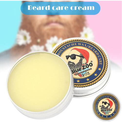 2019 Natural Beard Wax Balm Mustache Care Hair Wax Balm Men Beard Conditioner Styling Moisturizing Smoothing
