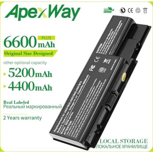 6 CELL New Laptop Battery For Acer AS07B31 AS07B32 AS07B41 AS07B42 AS07B51 AS07B52 AS07B71 AS07B72 AS07B31 AS07B51 AS07B61 5920g