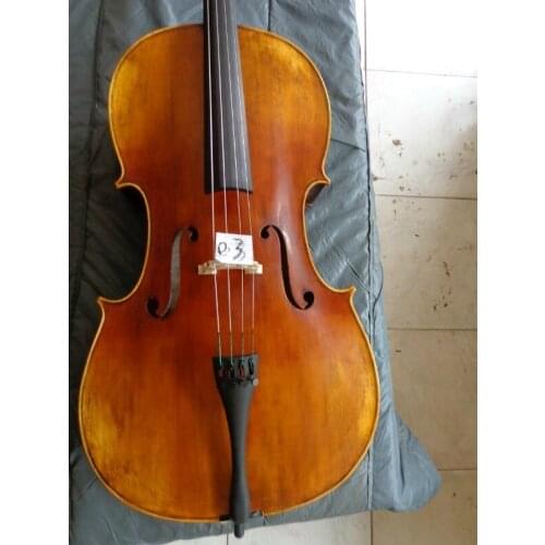 Great Cello 4/4 flamed maple back ,spruce top and ebony parts antique style no.SWG 03