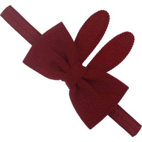 2018 Wowsorie baby Headbands Rabbit Bow-knot Fabric Headwear Children Girls Hair Accessories Elastic Princess Hair Band