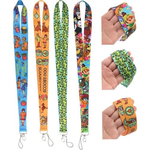ER179 Cartoon Dog Green Bus Key Chain Lanyard Gifts For Child Students Friends Phone USB Badge Holder Necklace