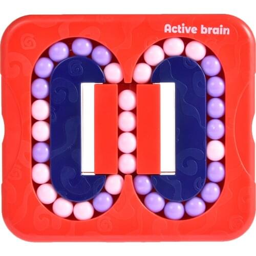 Fidget Toys Flat Rolling Beads Game Maze Mechanism Box Magic Bean Prevent Alzheimers Brain Burning Anti-Stress Toy For Adult