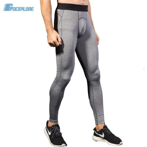 Goexplore Running Tights Men Compression Pants Bodybuilding Jogging Leggings Fitness Gym Clothing Sport Yoga Leggings Trousers