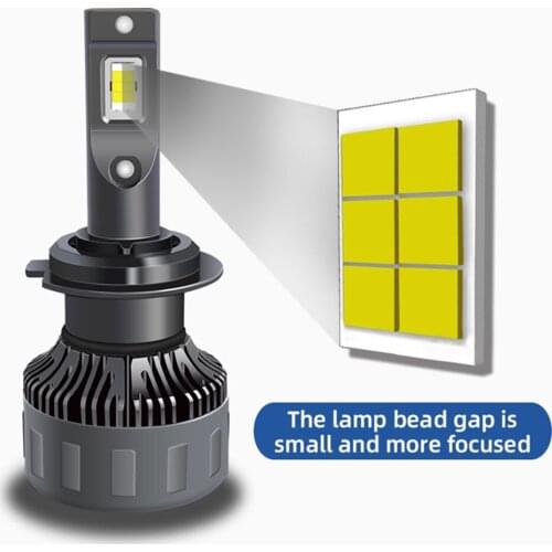 H7 led bulbs 12v 6000K white Turbo fog lamp 9012 HIR2 HB2 9005 9006 HB3 HB4 led auto light car accessories H11 h4 led Headlight